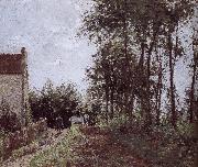 Camille Pissarro Farm Road side painting